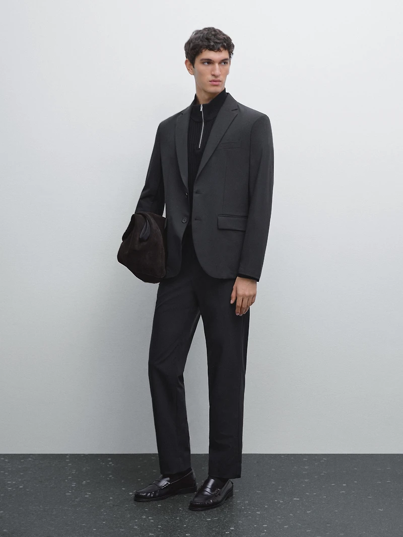 Regular-fit technical trousers