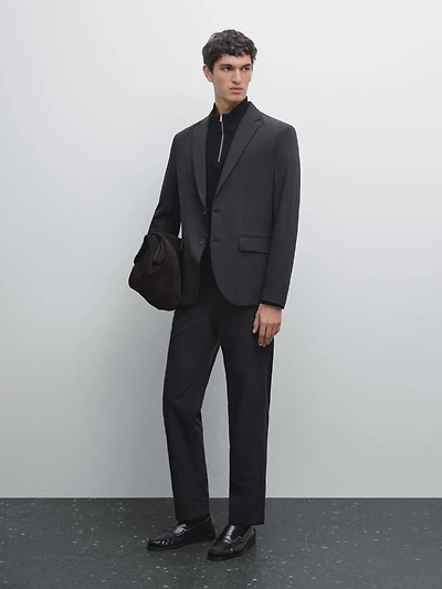 Regular-fit technical trousers