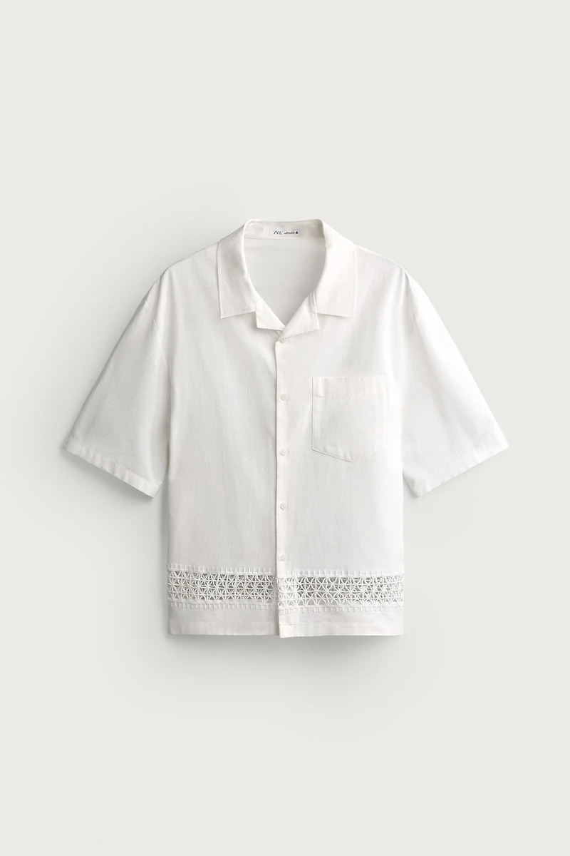 CHEMISE RELAXED FIT À FRISE