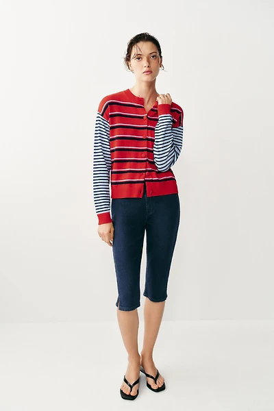 STRIPED CARDIGAN