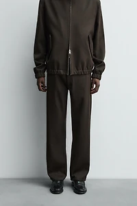 PANTALON STRUCTURÉ LAINE - COTON