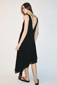 ASYMMETRIC MIDI DRESS
