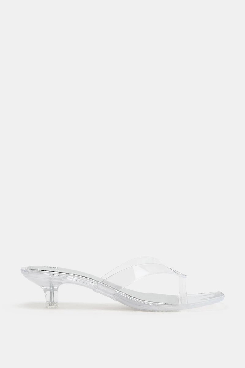 VINYL STRAP SANDALS