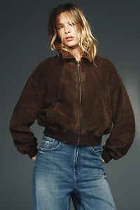 BLOUSON EFFET DAIM