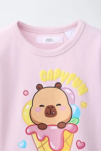 CAPYBARA CAPYFUN © RIBBED T-SHIRT