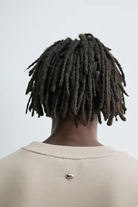 SWEAT EFFET NÉOPRÈNE CLOU