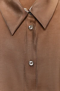 IRIDESCENT FLOWY SHIRT
