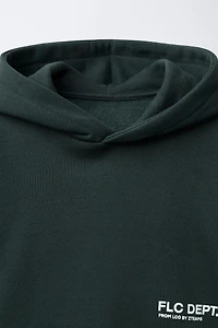 HOODIE SWEATSHIRT WITH TEXT