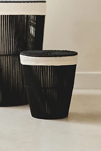WASTEPAPER BASKET WITH FABRIC LINING