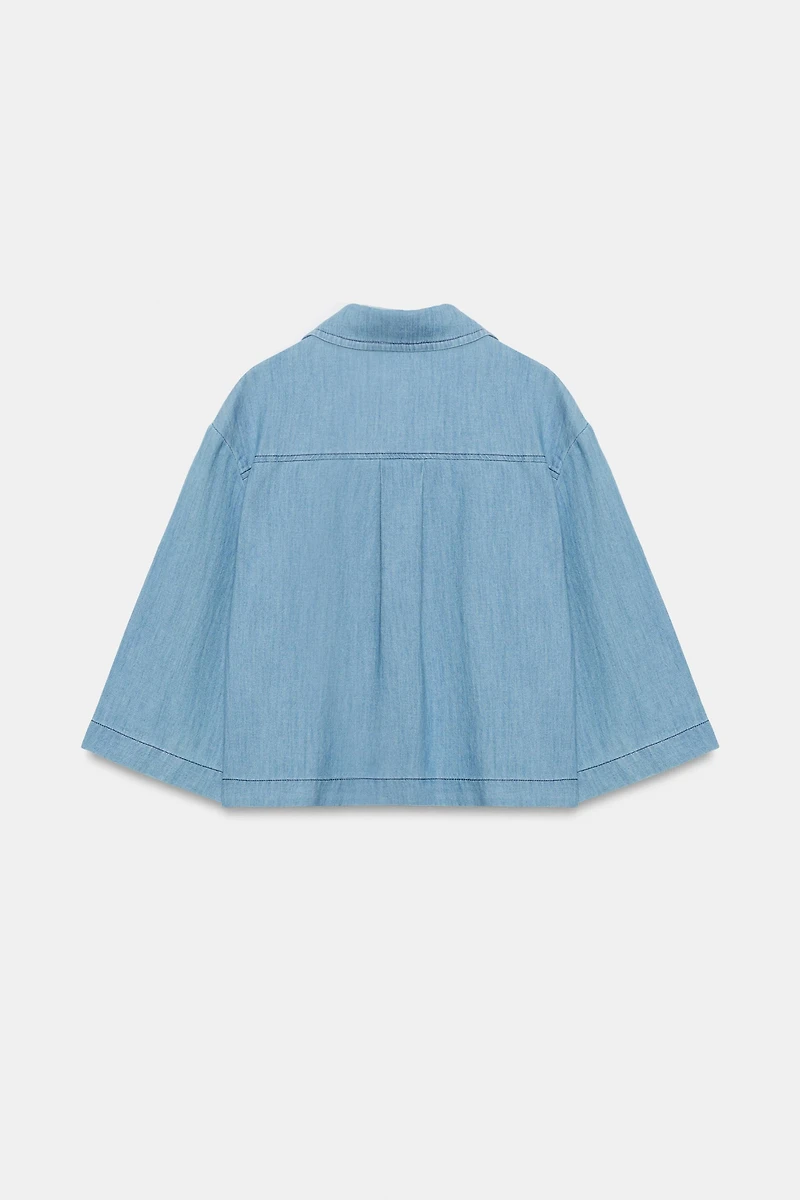 FLOWY V-NECK BLOUSE