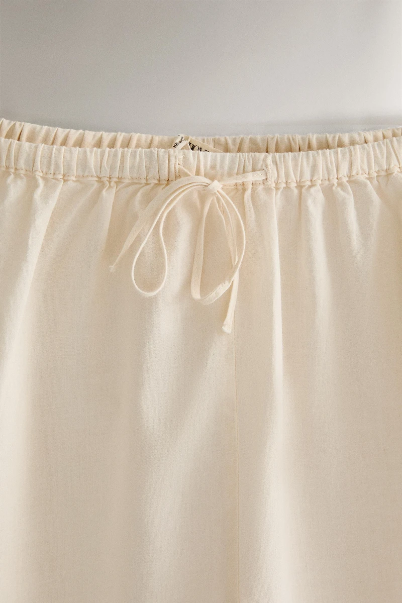 SHORT COTON BRODERIES