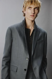 100% LINEN SUIT JACKET