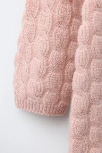 CABLE KNIT LONG JUMPSUIT