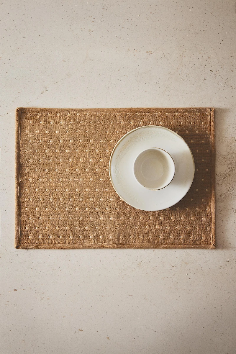 SET DE TABLE MATELASSÉ SURPIQÛRES