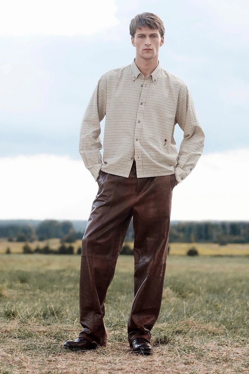 LIMITED EDITION PLAID CROPPED FIT SHIRT