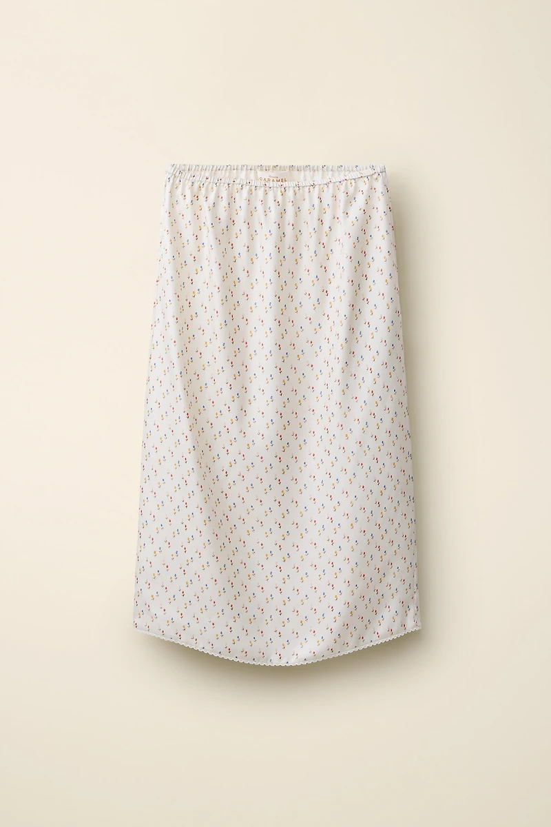 100% SILK SKIRT CREATED BY CARAMEL LONDON X ZARA