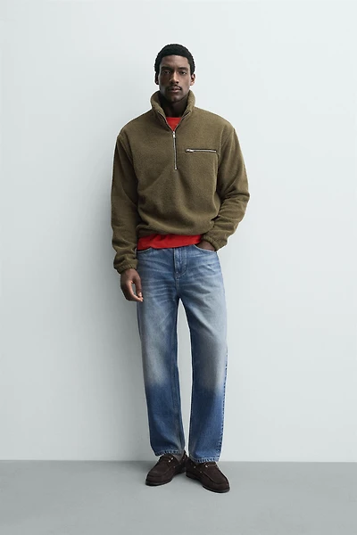 SWEAT POLAIRE COL ZIPPÉ