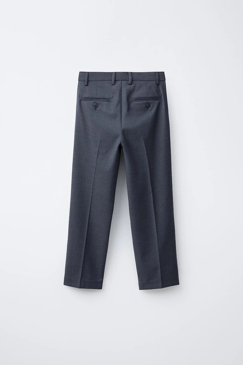 TEXTURED SUIT PANTS