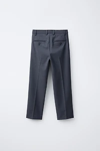 TEXTURED SUIT PANTS