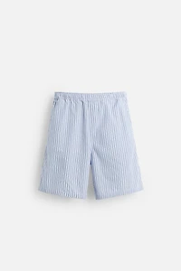 STRIPED RELAXED FIT SHORTS