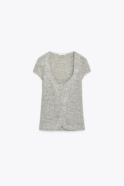 RUSTIC BUTTON VEST TOP