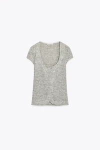 TOP GILET RUSTIQUE BOUTONS