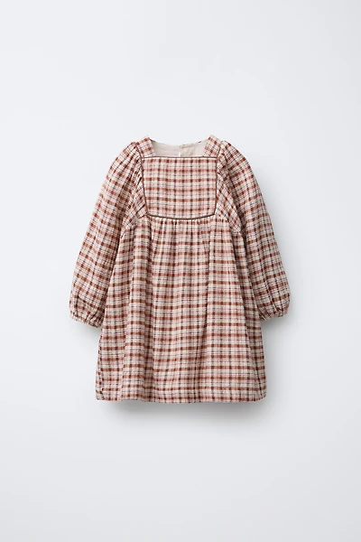 PLAID DRESS