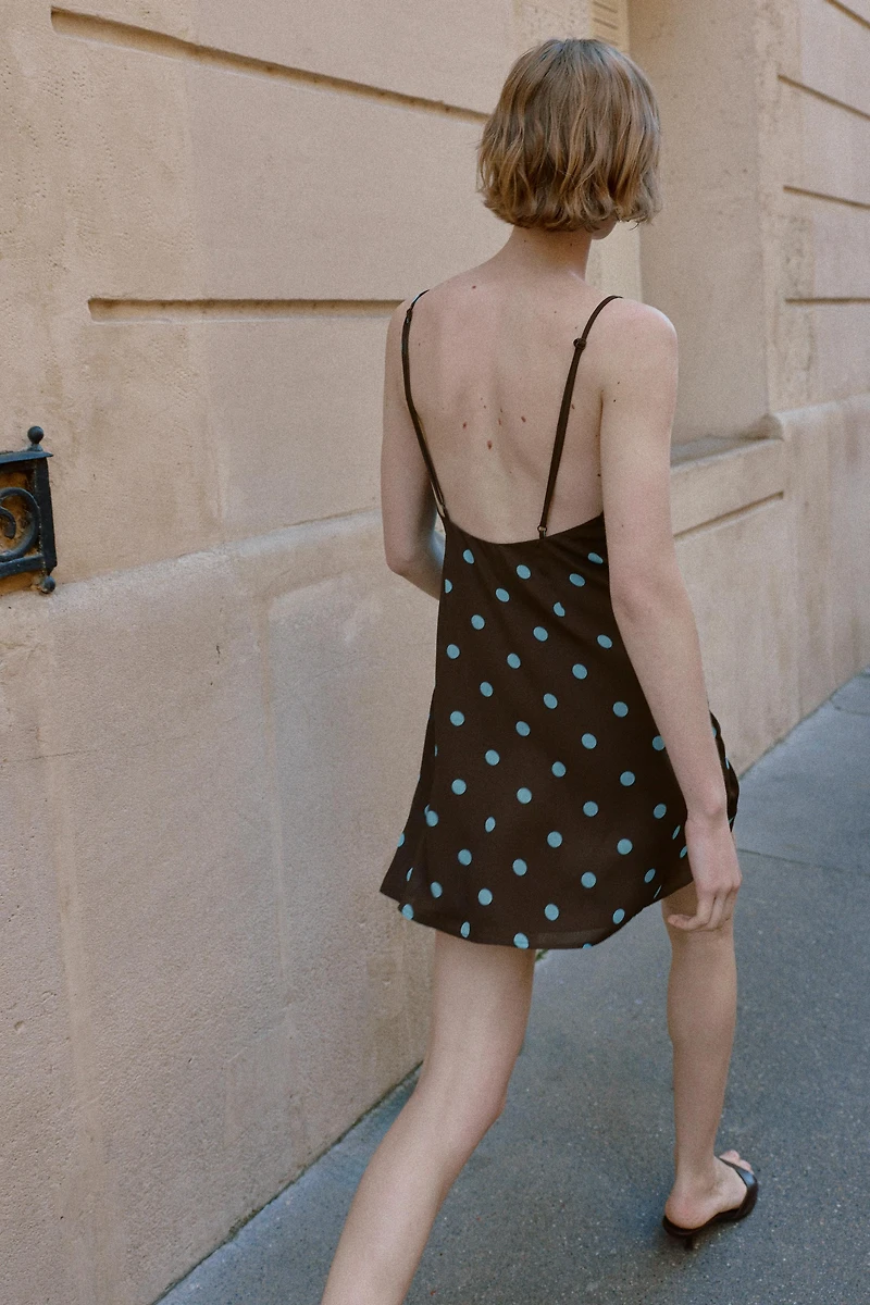 POLKA DOT MINI DRESS