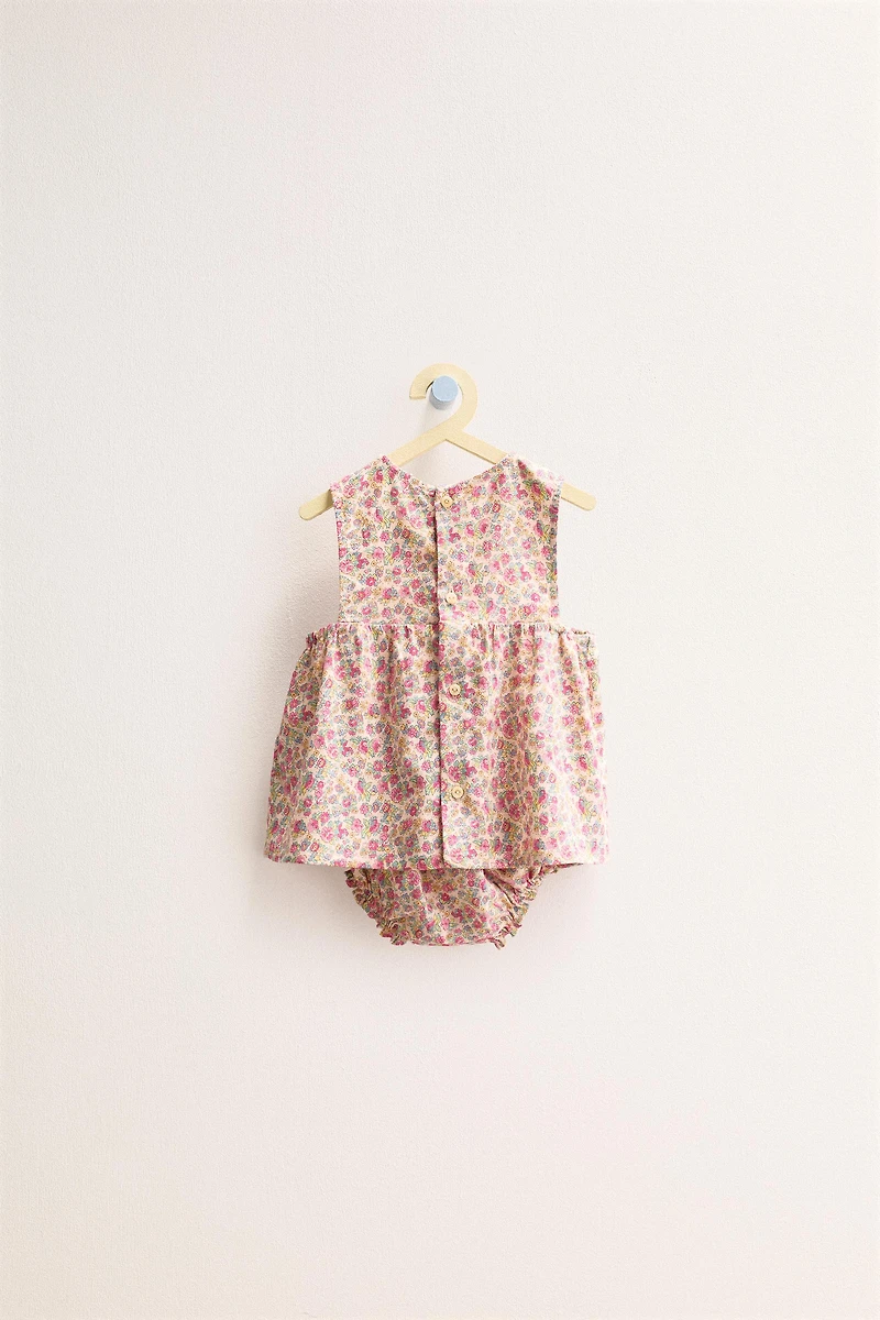 ZARA TIMELESS - FLORAL LINEN SET