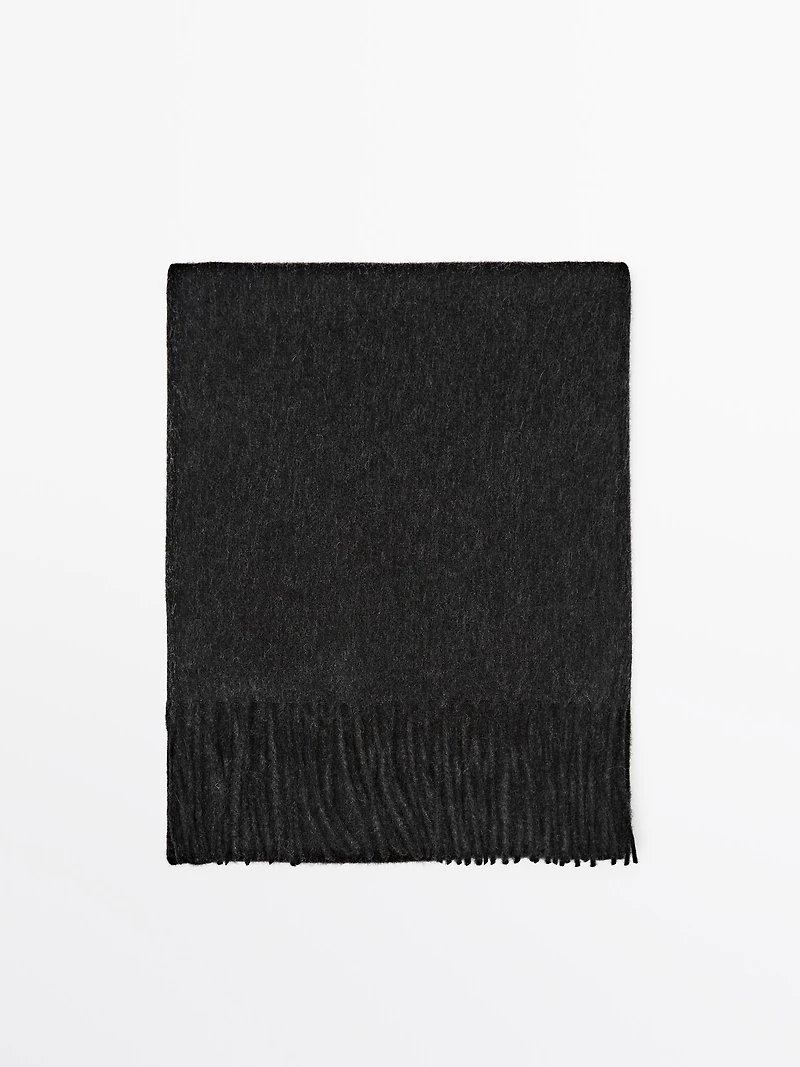 Wool blend scarf