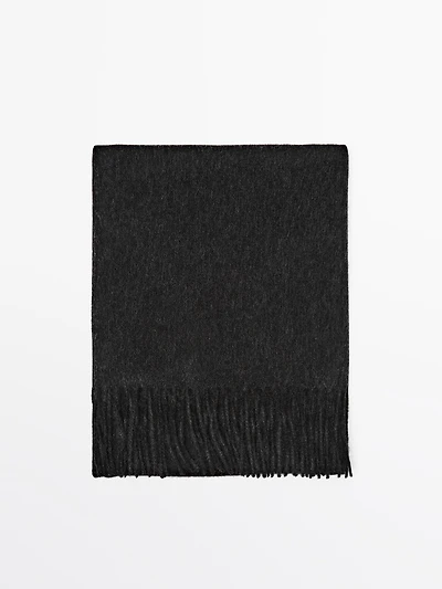 Wool blend scarf