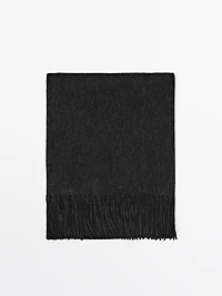 Wool blend scarf