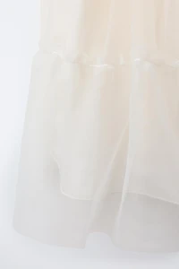 RUFFLED TULLE SKIRT