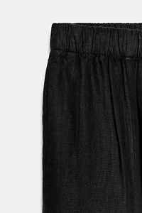 100% LINEN BARREL PANTS ZW COLLECTION