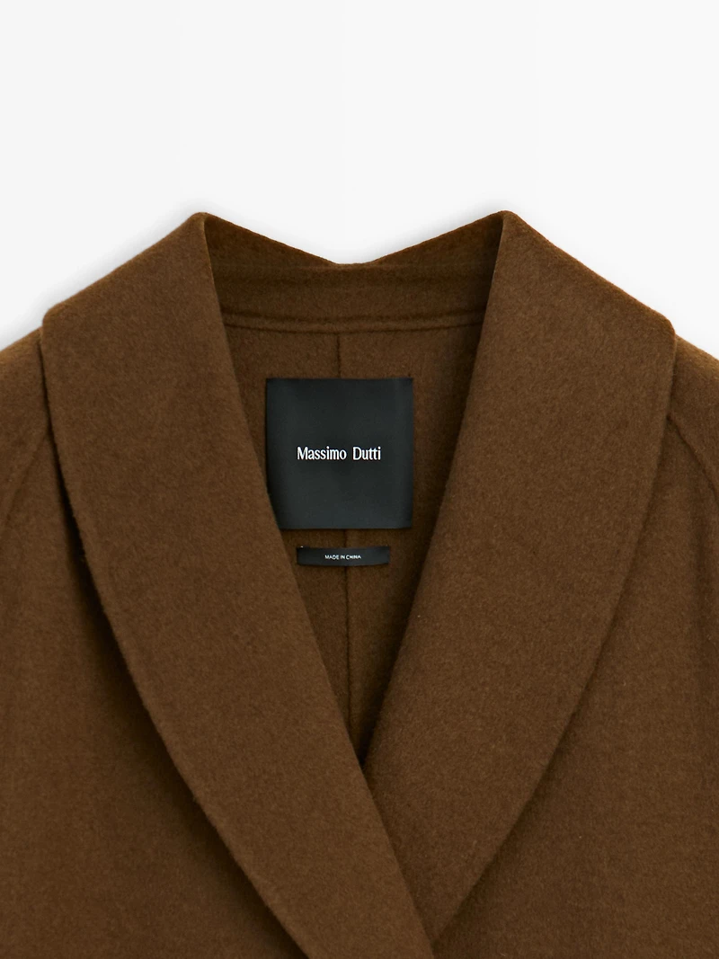 Manteau laine long