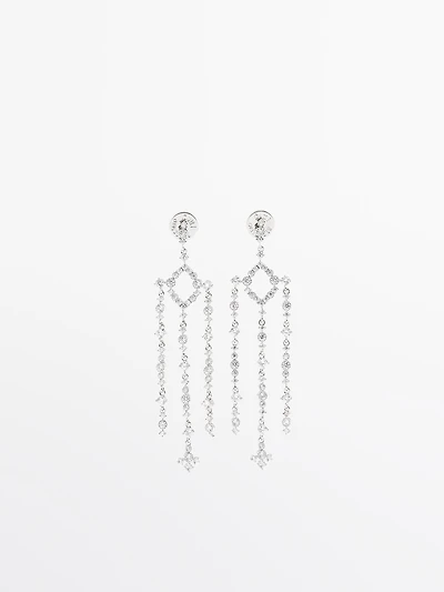 Rhinestone chandelier earrings