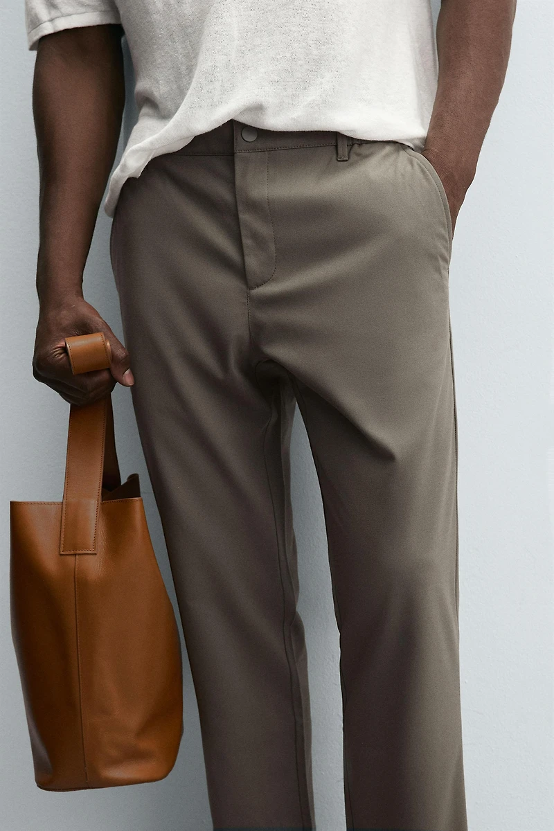 SLIM FIT STRETCH PANTS
