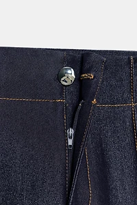 CONTRAST TOPSTITCHING BOOTCUT PANTS