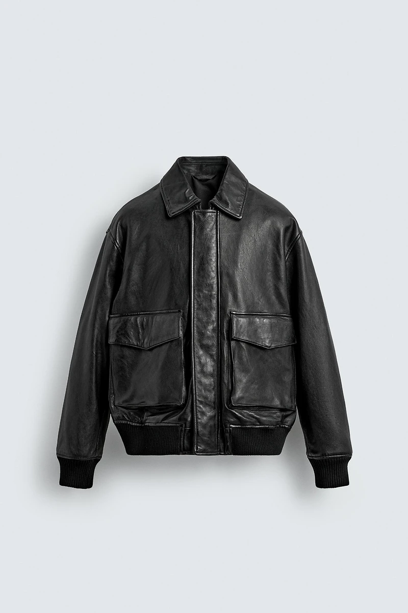 LEATHER POCKET JACKET
