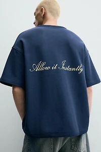 RELAXED FIT COMBINATION PRINT SWEATSHIRT