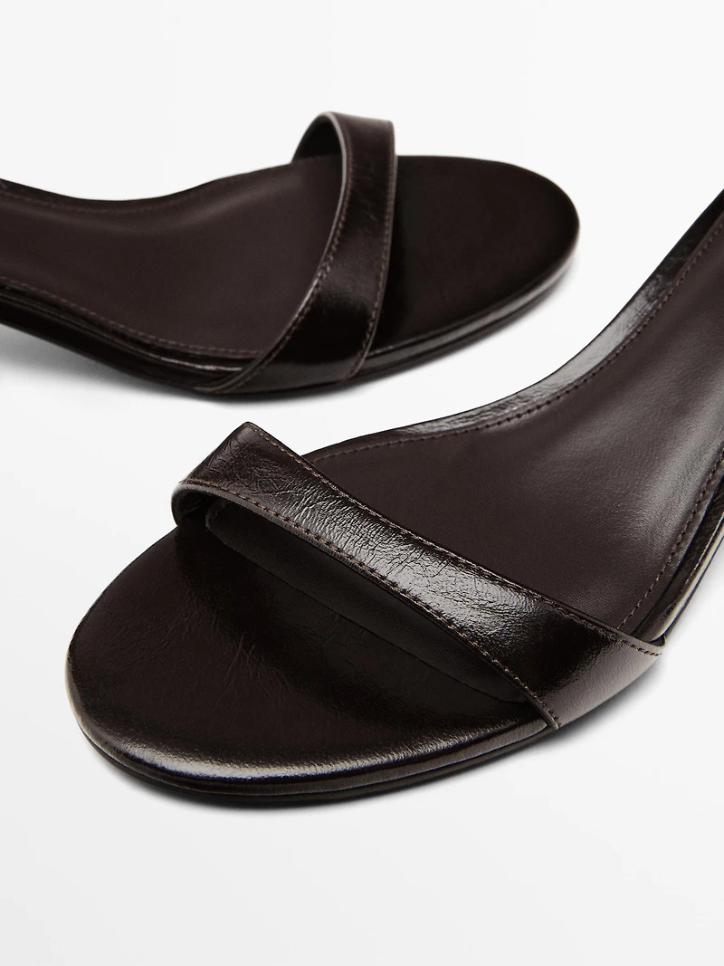 Strappy heeled sandals