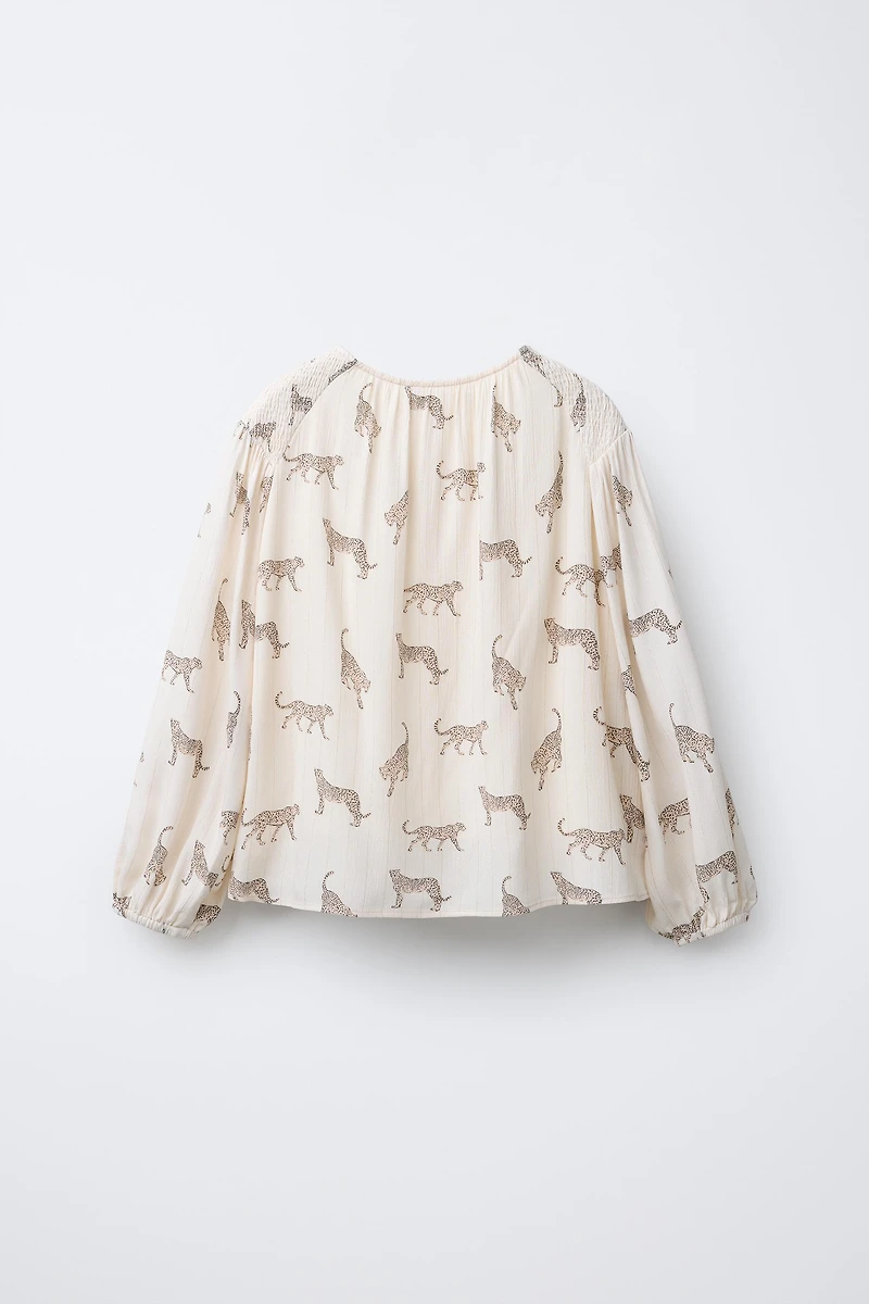 CHEMISE À IMPRIMÉ GUÉPARD