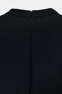 PUFF SLEEVE SHORT DRESS