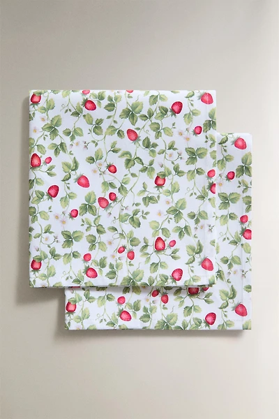 PACK SERVIETTES DE TABLE FRAISES (LOT DE 2)