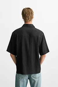 TEXTURED PLAID SHIRT