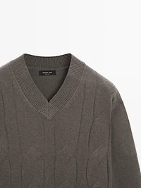 Knit wool blend sweater - LIMITED
