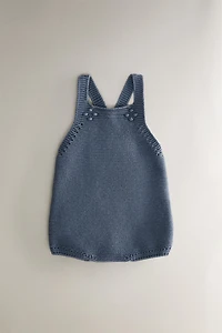 CHILDREN'S DUNGAREES WITH BOBBLES