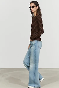Long sleeve striped T-shirt