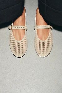 BALLERINES EFFET CROCHET