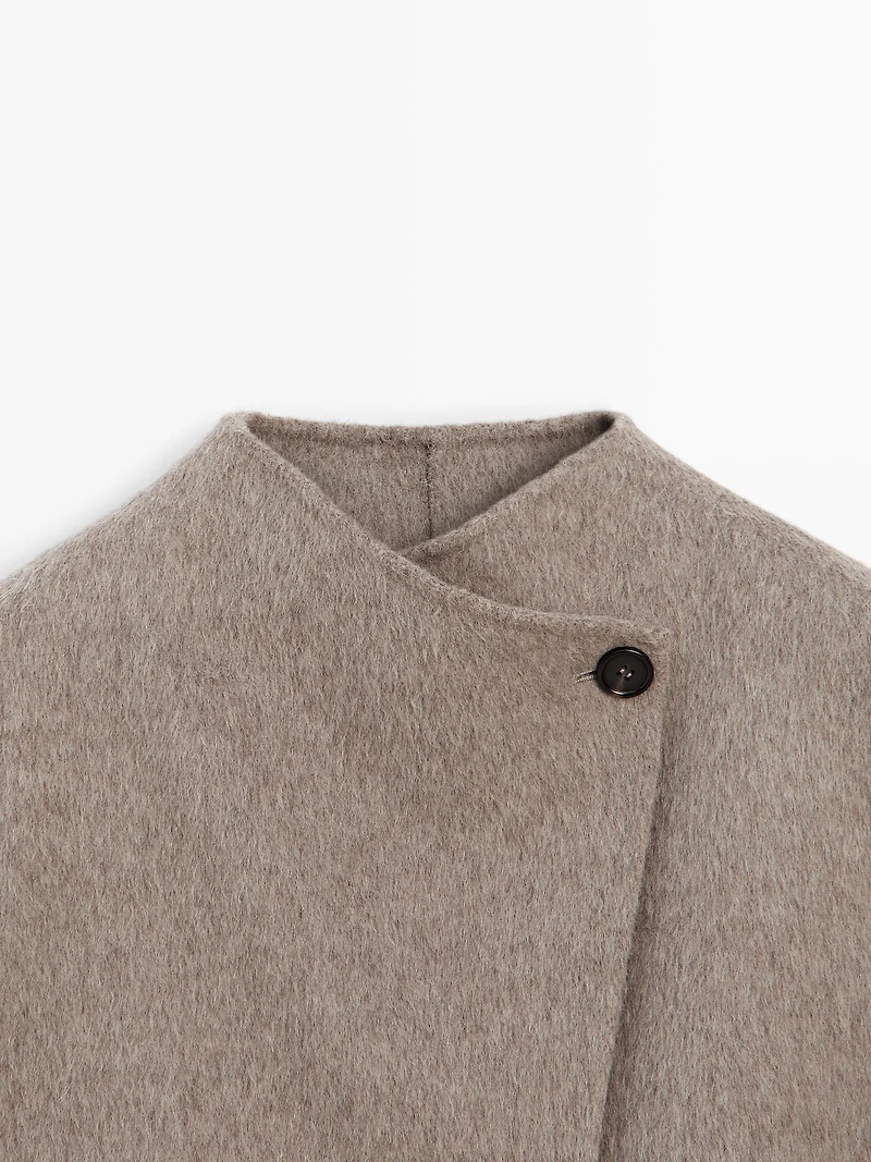 Manteau court finition brossée